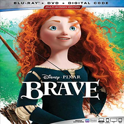 Brave (메리다와 마법의 숲) (2012) (한글무자막)(Blu-ray + DVD + Digital Code)