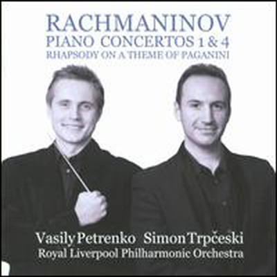 라흐마니노프: 피아노 협주곡 1, 4번, 파가니니 변주곡 (Rachmaninov: Piano Concertos Nos.1 & 4, Rhapsody on a Theme of Paganini)(CD) - Simon Trpceski