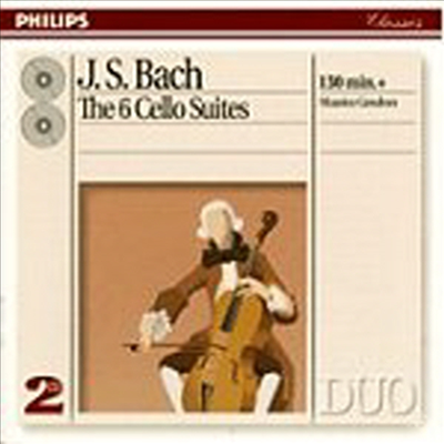 바흐 : 무반주 첼로 조곡 1-6번 (Bach : Suites for Violoncello Solo BWV 1007-1012) (2CD) - Maurice Gendron