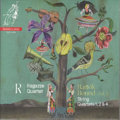 바르톡: 현악 사중주 1, 2 &amp; 4번 (Bartok: String Quartets Nos.1, 2 &amp; 4)(CD) - Ragazze Quartet