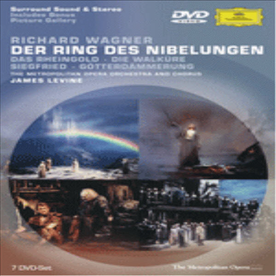 바그너 : 니벨룽겐의 반지 (Wagner : Der Ring Des Nibelungen) (한글무자막) (7DVD)(DVD) - James Levine