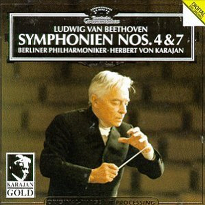 베토벤 : 교향곡 4, 7번 (Beethoven : Symphonies Nos.4, 7)(CD) - Herbert Von Karajan