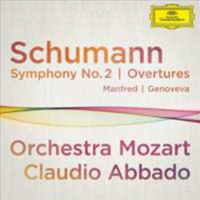 슈만: 교향곡 2번 & 만프레드, 게노베바 서곡 (Schumann: Symphony No.2 & Manfred Overture, Genoveva Overture)(CD) - Claudio Abbado