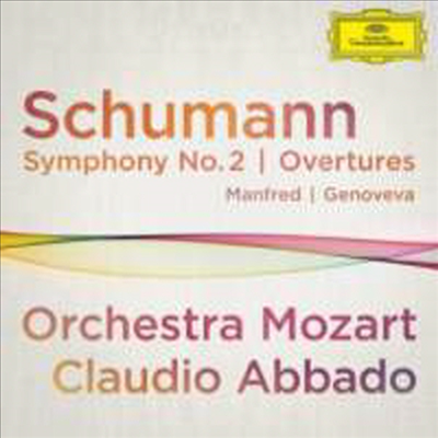 슈만: 교향곡 2번 &amp; 만프레드, 게노베바 서곡 (Schumann: Symphony No.2 &amp; Manfred Overture, Genoveva Overture)(CD) - Claudio Abbado