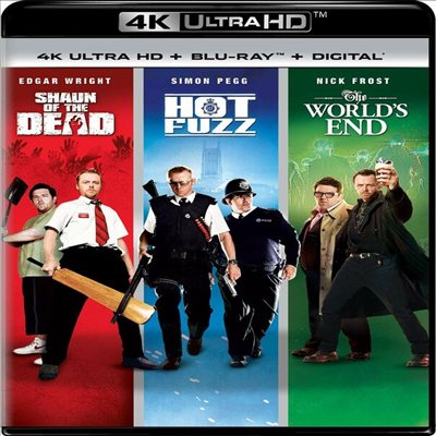 Shaun Of The Dead / Hot Fuzz / The World's End (새벽의 황당한 저주) (한글무자막)(4K Ultra HD + Blu-ray + Digital)