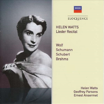 헬렌 와츠 - 가곡 리사이틀 (Helen Watts - Lieder Recital)(CD) - Helen Watts