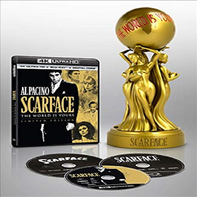 Scarface (1983) (스카페이스) (35th Anniversary Reunion)(Limited Edition)(4K Ultra HD+Blu-ray+Collectible Statue)(한글무자막)