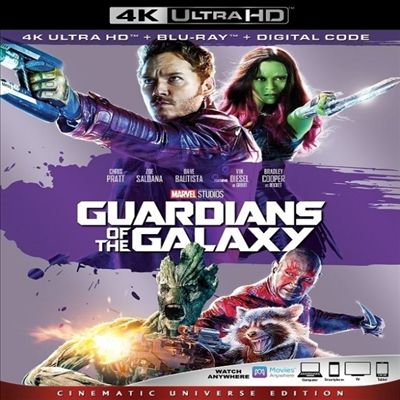 Guardians Of The Galaxy (가디언즈 오브 갤럭시) (2014) (한글무자막)(4K Ultra HD + Blu-ray + Digital Code)