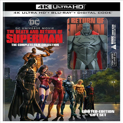 The Death And Return Of Superman: The Complete Film Collection (더 데쓰 앤 리턴 오브 슈퍼맨) (한글무자막)(4K Ultra HD + Blu-ray + Digital Code)