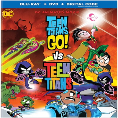 Teen Titans Go Vs Teen Titans (틴 타이탄 고)(한글무자막)(Blu-ray+DVD)