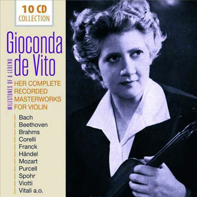 조콘다 데 비토 - 전설의 바이올린 전곡 레코딩 (Gioconda De Vito - Her Complete Recorded Masterworks for Violin) (10CD Boxset) - Gioconda De Vito