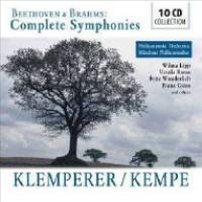 클렘페러와 켐페가 지휘하는 베토벤 &amp; 브람스: 교향곡 전곡 (Otto Klemperer and Rudolf Kempe -Beethoven &amp; Brahms: Complete Symphonies) (10CD Boxset) - Rudolf Kempe