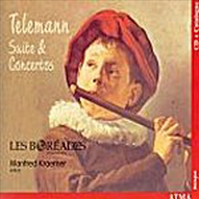 텔레만 : 리코더와 트라베르소를 위한 음악 (Telemann : Suite &amp; Concertos)(CD) - Les Boreades