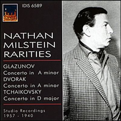 글라주노프, 드보르작, 차이코프스키 : 바이올린 협주곡 (CD) - Nathan Milstein