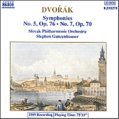 드보르작 : 교향곡 5번, 7번 (Dvorak : Symphony No.5 Op.76, No.7 Op.70)(CD) - Stephen Gunzenhauser