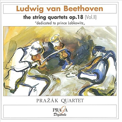 베토벤 : 현악 사중주 2, 3, 6번 (Beethoven : String Quartet No.2 Op.18-2, No.3 Op.18-3, No.6 Op.18-6)(CD) - Prazak Quartet