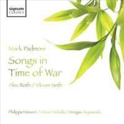 알렉 로스 : 전쟁 시대의 노래 (Alec Roth : Songs in Time of War)(CD) - Mark Padmore