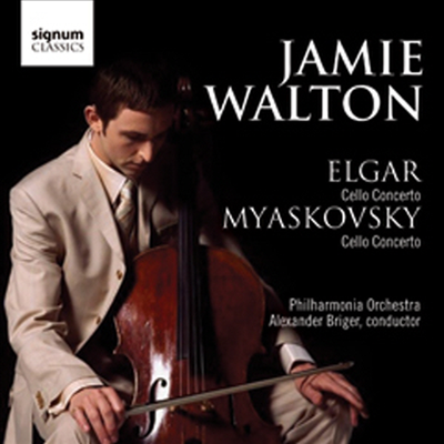 엘가 &amp; 미아코프스키 : 첼로 협주곡 (Elgar &amp; Myaskovsky : Cello Concerto)(CD) - Jamie Walton