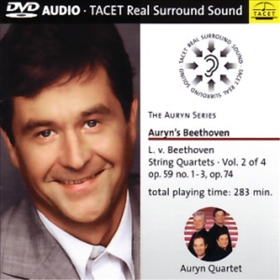 베토벤 : 현악 사중주 2집 - Op.59 No.1-3 '라주모프스키 & Op.74 (DVD Audio, 24bit, 5.1Ch Moving Surround) - Auryn Quartet