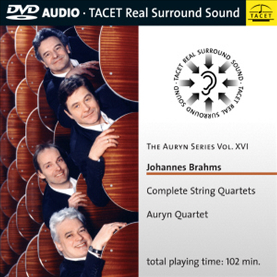 브람스 : 현악 사중주 전곡 Op.51-1, 2 &amp; Op.67 (아우린 시리즈 16집) (DVD Audio, 96kHz/24bit, 5.1Ch Moving Surround) - Auryn Quartet