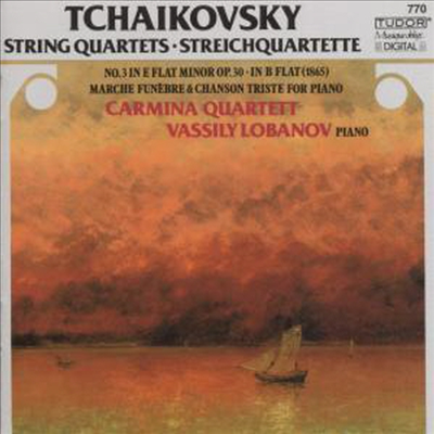 차이코프스키 : 현악 사중주 3번, 장송 행진곡, 슬픈 샹송 (Tchaikovsky : String Quartets No.3 Op.30, Marche Funebre, Chanson Triste)(CD) - Carmina Quartett