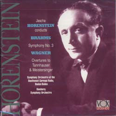 브람스 : 교향곡 3번, 바그너 : '뉘른베르크의 명가수' 전주곡, 탄호이저 서곡 (Brahms : Symphonmy No.3 Op.90, Wagner : Prelude 'Die Meistersinger Von Nurnberg', Tannhauser Overture)(CD) - Jascha Horenstei