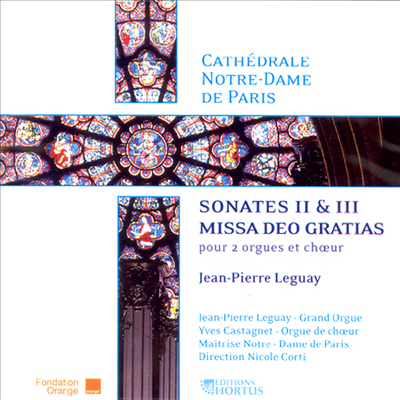 장-피에르 르과이 : 오르간 소나타 2, 3번 & 미사 데오 그라티아스 (CD) - Jean Pierre Leguay