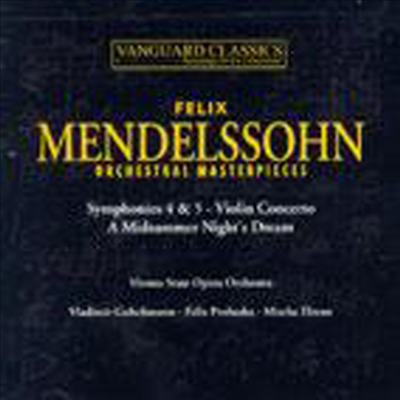 멘델스존 : 교향곡 4 '이탈리아', 5번 '종교개혁', '한 여름 밤의 꿈' 모음곡, 바이올린 협주곡 (Medelssohn : Symphony No.4 'Italia', No.5 'Reformation', A Midsummer Night's Dream Op.21, Violin Concerto Op.