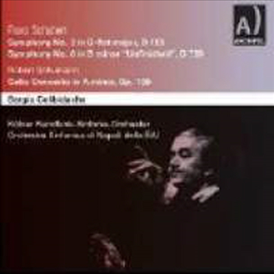 슈베르트 : 교향곡 2, 8번 & 슈만 : 첼로 협주곡 (Schubert : Symphony No.2, 8 & Schumann : Cello Concerto)(CD) - Sergiu Celibidache