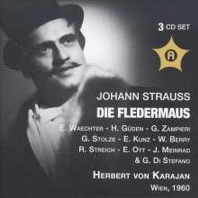 슈트라우스 2세: 박쥐 (J.Strauss II: Die Fledermaus) (3CD) - Herbert von Karajan