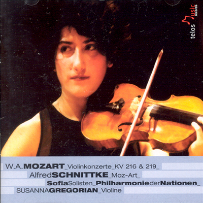 모차르트 : 바이올린 협주곡 3번 K.216 & 5번 K.219 (Mozart : Violin Concerto No.3 G Major KV216)(CD) - Susanna Gregorian