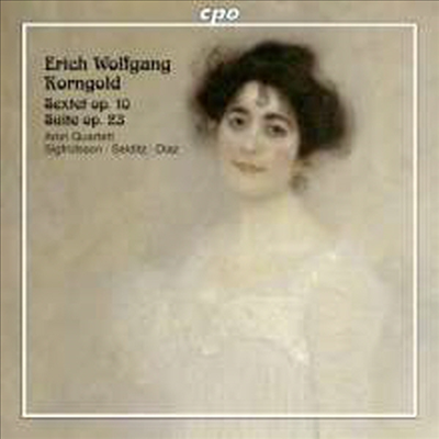 코른골트: 현악 육중주 & 두 대의 바이올린 , 첼로, 왼손 피아노를 위한 모음곡 (Korngold: String Sextet In D, Op. 10 & Suite, Op. 23 For 2 Violins, Cello & Piano - Left Hand)(CD) - Aron Quartett