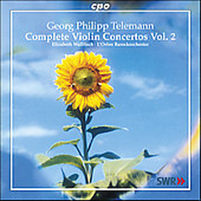 텔레만 : 바이올린 협주곡 2집 (Telemann : Complete Violin Concertos, Vol. 2)(CD) - Elizabeth Wallfisch