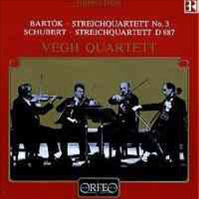 바르톡: 현악 사중주 3번 & 슈베르트: 현악 사중주 15번 (Bartok: String Quartet No.3 & Schubert: String Quartet No.15)(CD) - Vegh Quartet