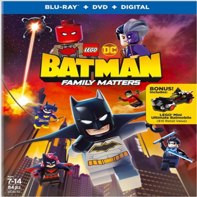 Lego DC: Batman - Family Matters (레고 DC 배트맨: 소중한 가족) (2019) (한글무자막)(Blu-ray + DVD + Digital)