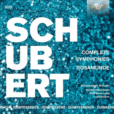 슈베르트: 교향곡 전집 1 - 9번 (Schubert: Complete Symphonies Nos.1 - 9) (5CD) - Herbert Blomstedt