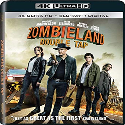 Zombieland: Double Tap (좀비랜드: 더블 탭) (4K Ultra HD+Blu-ray)(한국어 자막 지원)