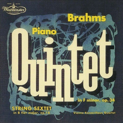 브람스: 피아노 오중주, 현악 육중주 1번 (Brahms: Piano Quintet Op.34, String Sextet No.1 Op.18) (Ltd. Ed)(UHQCD)(일본반) - Jorg Demus