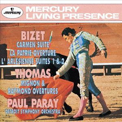 비제: 카르멘 모음곡,아를르의 여인 모음곡, 토마:서곡 &#39;미뇽&#39;, &#39;레이몬드&#39; (Bizet: Carmen Suite, L&#39;arlesienne Suites No.1 &amp; No.2, Thomas: Overtures) (Ltd. Ed)(Remastered)(일본반)(CD) - Paul Paray