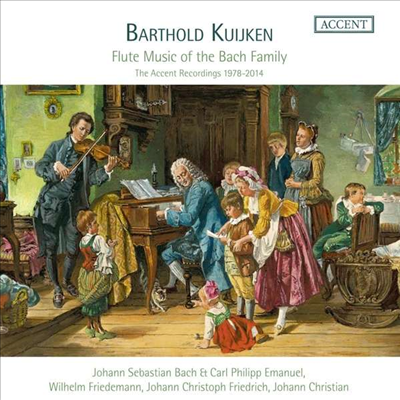 바흐 가문의 플루트 작품집 (Flute Music of the Bach Family - The Accent Recordings 1978 - 2014) (8CD Boxset) - Barthold Kuijken