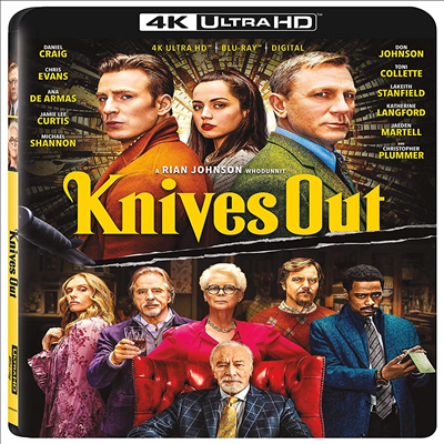 Knives Out (나이브스 아웃) (4K Ultra HD+Blu-ray)(한글무자막)