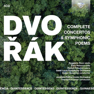 드보르작: 협주곡 & 교향시 전집 (Dvorak: Complete Concertos & Symphonic Poems) (5CD) - Walter Susskind