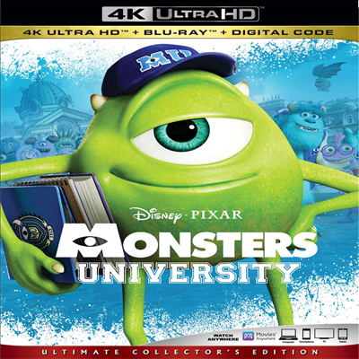 Monsters University (몬스터 대학교) (4K Ultra HD+Blu-ray)(한글무자막)