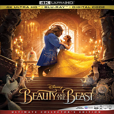 Beauty &amp; Beast (미녀와 야수) (4K Ultra HD+Blu-ray)(한글무자막)