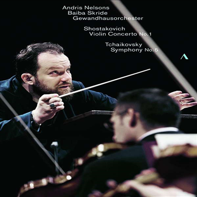 쇼스타코비치: 바이올린 협주곡 1번 &amp; 차이코프스키: 교향곡 5번 (Shostakovich: Violin Concerto No.1 &amp; Tchaikovsky: Symphony No.5) (DVD) (2020) - Andris Nelsons