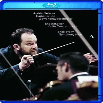 쇼스타코비치: 바이올린 협주곡 1번 &amp; 차이코프스키: 교향곡 5번 (Shostakovich: Violin Concerto No.1 &amp; Tchaikovsky: Symphony No.5) (Blu-ray) (2020) - Andris Nelsons