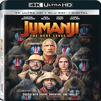 Jumanji: Next Level (쥬만지: 넥스트 레벨) (4K Ultra HD+Blu-ray)(한글무자막)