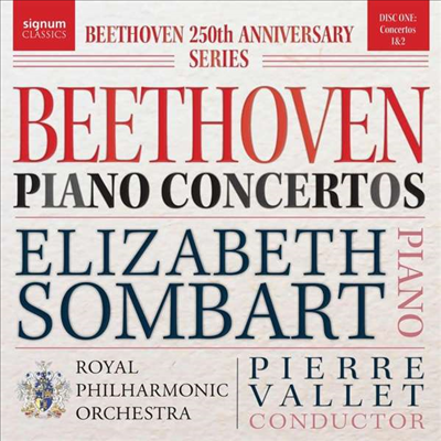 베토벤: 피아노 협주곡 1 &amp; 2번 (Beethoven Piano Concertos Nos.1 &amp; 2)(CD) - Elizabeth Sombart