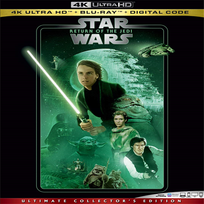 Star Wars: Return Of The Jedi (스타워즈 에피소드 6 - 제다이의 귀환) (4K Ultra HD+Blu-ray)(한글무자막)