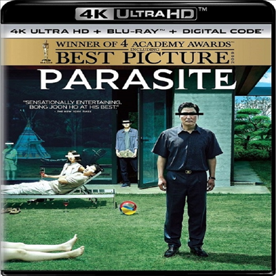Parasite (기생충) (2020 미국 아카데미 수상작)(봉준호 감독 작품)(4K Ultra HD+Blu-ray)(한글무자막)